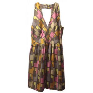 Milly Silk Geometric Dress